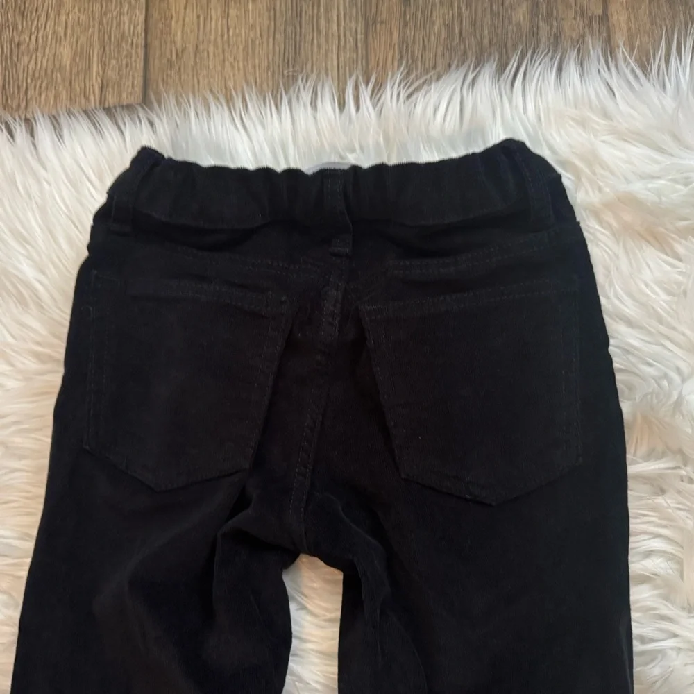 Old Navy‎ Girls Black Corduroy Pants Size 8 Pull On Slim Stretch